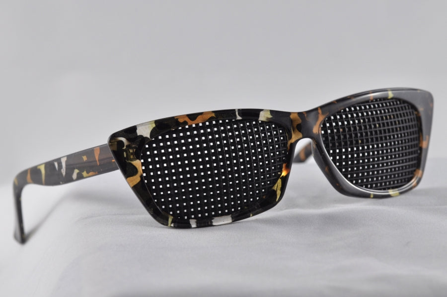 Gafas Piramidales Marrones - GafasReticulares.com